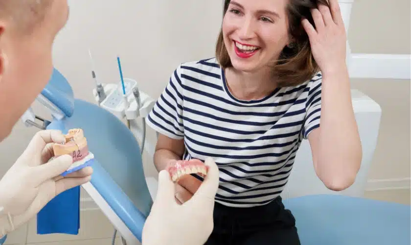 dental implants girl